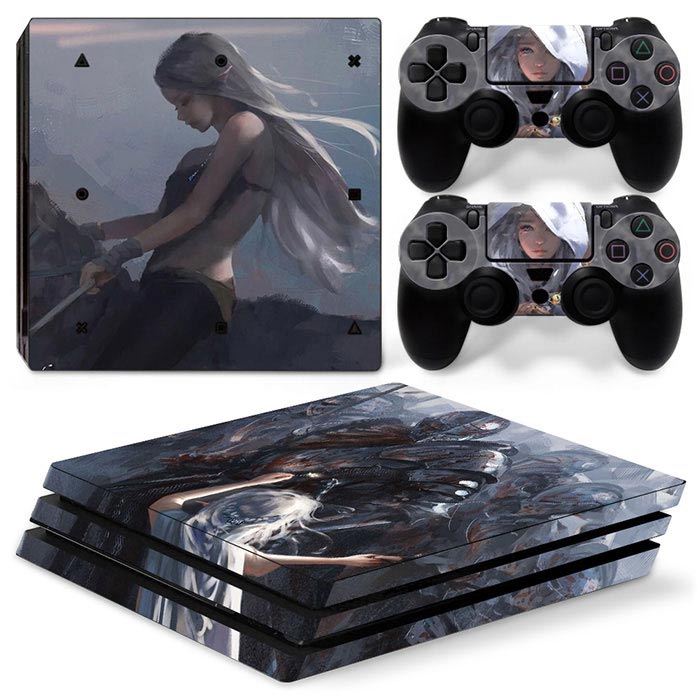Gaming Console Drawing - Adesivo protettivo stile ragazza carina per