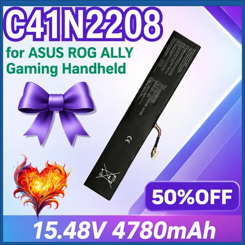 Gaming Console Rog - Nuova Batteria C41N2208 4780mAh 15.48V per