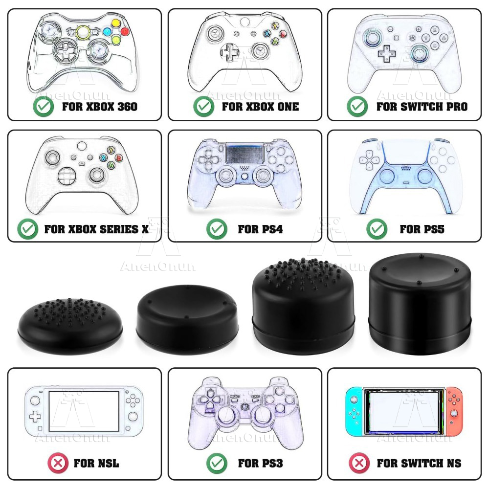 8PCS Thumb Grip Cap Controller - Gaming Console Tv recensione e prezzo