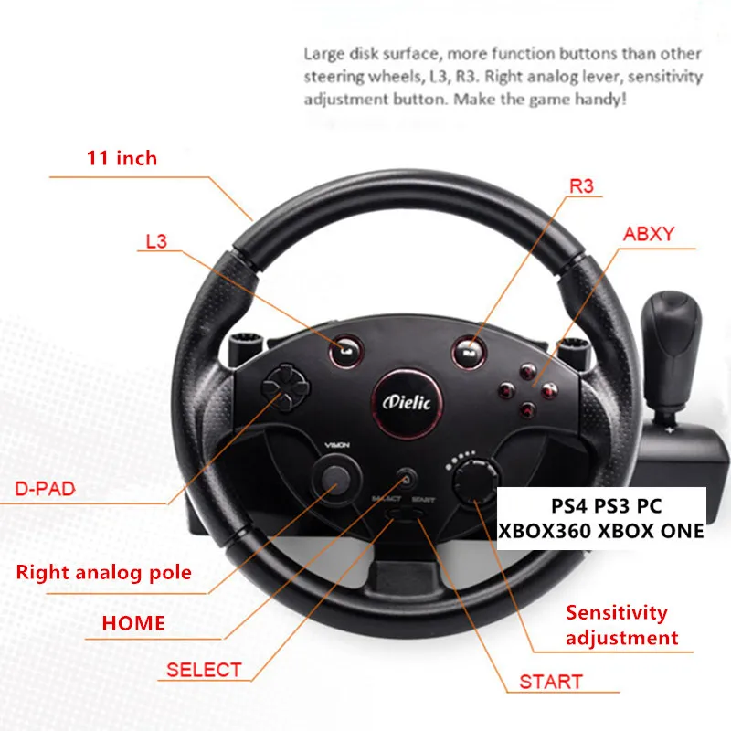 PS 4 3 PC Gioco da corsa Volan - Gaming Console Car recensione e prezzo
